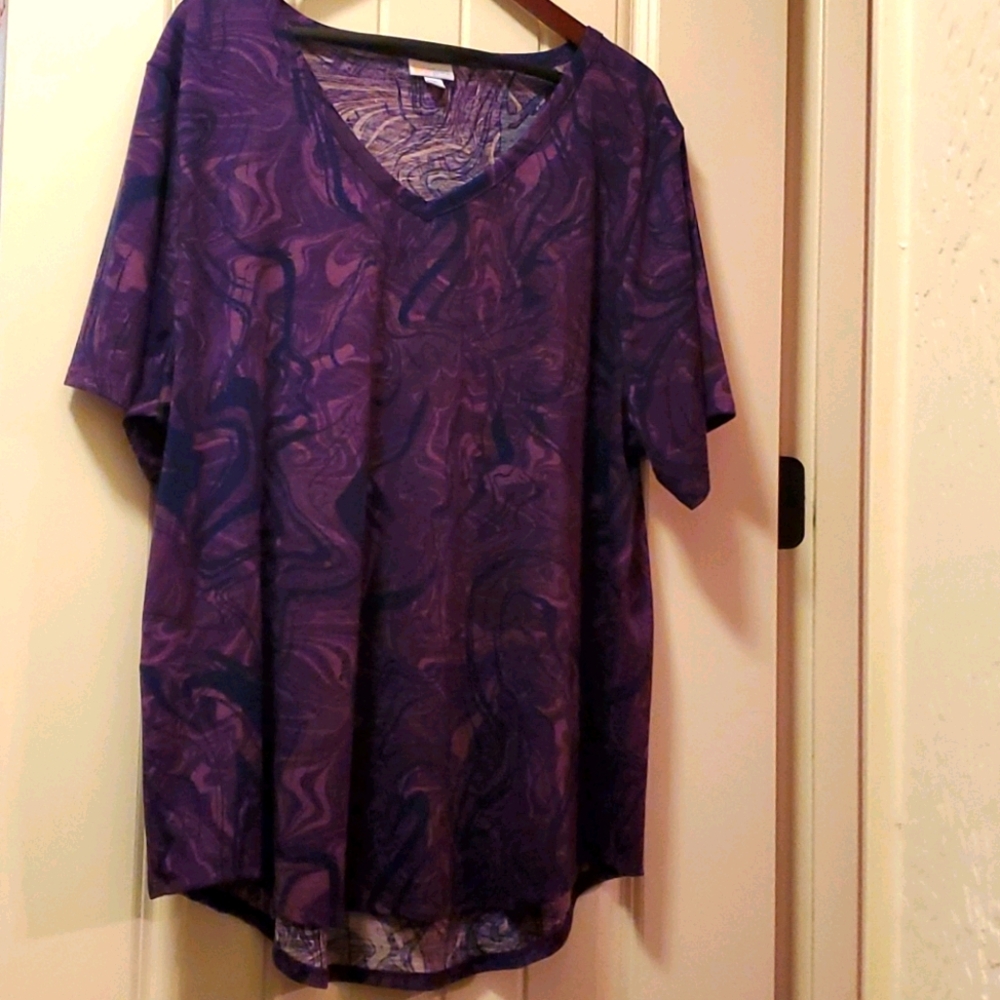 LuLaRoe Iris Purple Marble Design